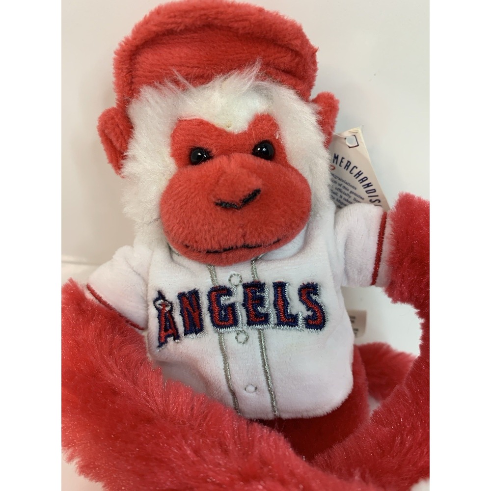 MLB Los Angeles Angel's Baseball Rally Monkey Plush‎ Genuine Merchandise NWT